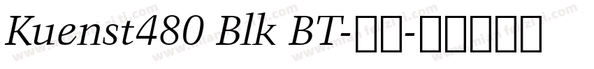 Kuenst480 Blk BT-普通字体转换